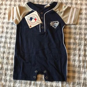6-9 mo Padres Baseball Romper